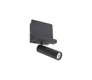 Redo Redo 01-3084 - LED Nástěnné bodové svítidlo PANEL LED/3,5W/230V USB černá