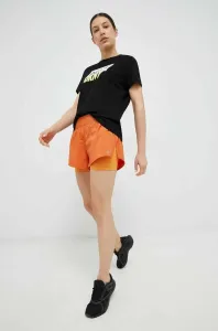Běžecké šortky Reebok oranžová barva, medium waist