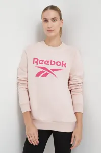 Mikina Reebok dámská, růžová barva, s potiskem #6050087