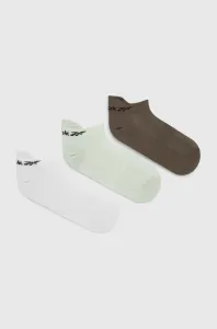 Ponožky Reebok 3-pack dámské, bílá barva