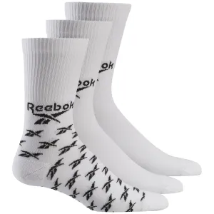 Ponožky Reebok CL FO Crew Sock 3 PÁRY Bílá