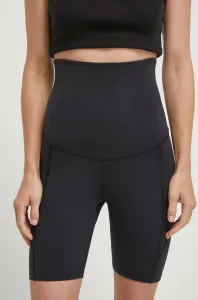 Těhotenské tréninkové šortky Reebok MATERNITY černá barva, high waist