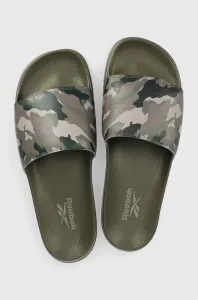 Pantofle Reebok Classic pánské, zelená barva #4673731