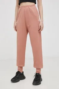 Bavlněné kalhoty Reebok Classic H49234 dámské, oranžová barva, hladké