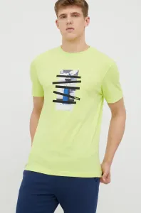Bavlněné tričko RefrigiWear zelená barva, s potiskem #3879109