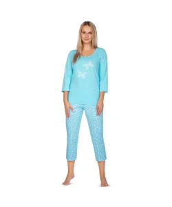 Regina 642 tyrkysové Dámské pyžamo, M, modrá