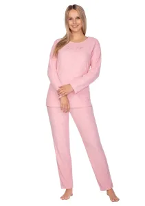 Dámské jednobarevné pyžamo s nápisem 643/32 Regina Barva/Velikost: růžová (pink) / L