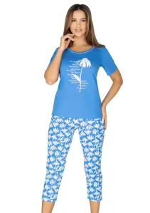 Dámské pyžamo s obrázkem 982 Regina Barva/Velikost: modrá světlá / XXL