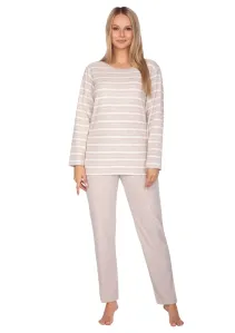 Dámské vzorované pyžamo 648/33 Regina Barva/Velikost: béžová / XL