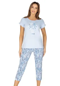 Dámské vzorované pyžamo s obrázkem Regina Barva/Velikost: modrá světlá / M