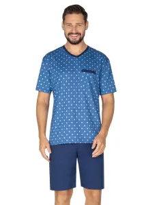 Pánské pyžamo s krátkým rukávem 602 Regina Barva/Velikost: modrá světlá / M