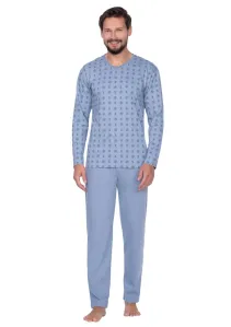 Pánské vzorované pyžamo 432/21 Regina Barva/Velikost: modrá světlá / XXL