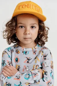 Dětská bavlněná čepice Reima oranžová barva, hladká