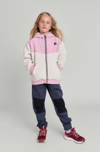 Dětská mikina Reima Samota růžová barva, s kapucí, hladká