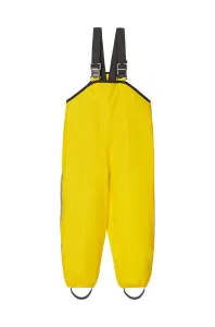 Dětské kalhoty do deště Reima žlutá barva #4304787