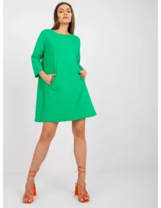 Dámské šaty z bavlny DALENNE zelené