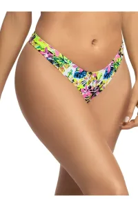 Vícebarevná květovaná plavková tanga High Cut Cheeky Bikini Jungle #4640941