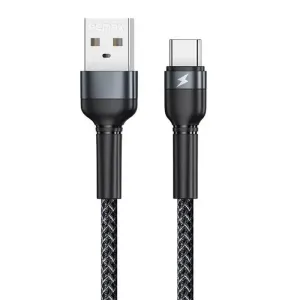 Kabel Remax Jany Alloy USB-C, 1 m, 2,4 A (černý)