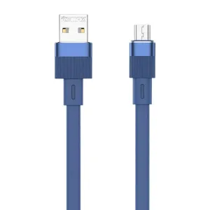 Kabel USB na micro USB Remax Flushing, RC-C001, 1m, (modrý)