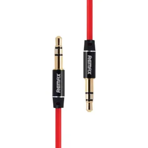 Mini jack 3,5 mm AUX kabel Remax RL-L1001m (červený)