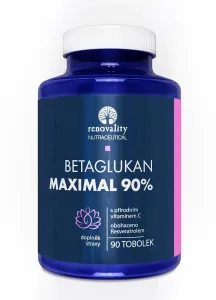 Renovality Betaglukan 90% Maximal s Vitamínem C přírodního původu, 90 tobolek