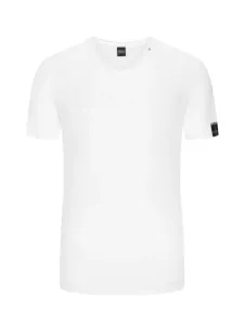 Nadměrná velikost: Replay, Tričko se stočenými okraji a špičatým výstřihem Bílá #4452886