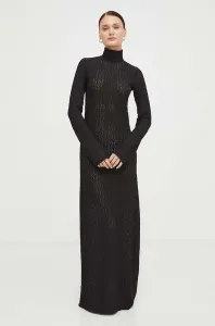 Šaty Résumé černá barva, maxi