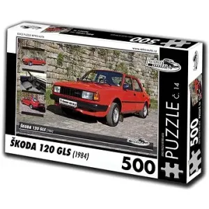 Retro-auta Puzzle č. 14 Škoda 120 GLS (1984) 500 dílků