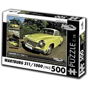 Retro-auta Puzzle č. 28 Wartburg 311/1000 (1963) 500 dílků