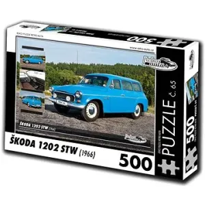 Retro-auta Puzzle č. 65 Škoda 1202 STW (1966) 500 dílků