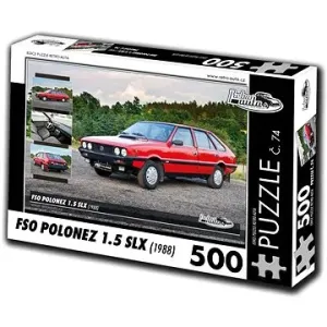 Retro-auta Puzzle č. 74 FSO Polonez 1.5 SLX (1988) 500 dílků
