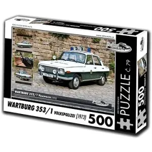 Retro-auta Puzzle č. 79 Wartburg 353/1 Volkspolizei (1973) 500 dílků