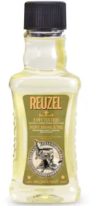 Reuzel Šampon, kondicionér a sprchový gel 3 v 1 (3-in-1 Tea Tree Shampoo-Conditioner-Body Wash) 350 ml