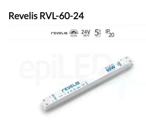 REVELIS Nábytkový LED napájecí zdroj 60W 2.5A 24V RVL-60-24