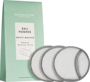 Revolution Znovupoužitelné odličovací tampóny X Sali Hughes (Shift-Delete Make-up Remover Mitts) 3 ks