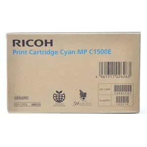 RICOH MPC1500 (888550) - originální cartridge, azurová, 3000 stran