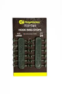RidgeMonkey Gumové Stopery RM-Tec Hook Ring Stops 24ks - velké (vel.háčku 1-4)