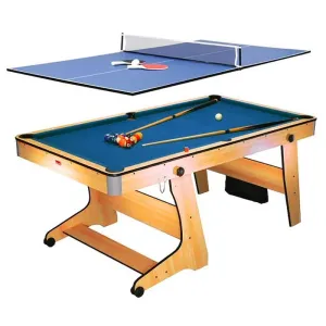 Riley FP-6TT, sklopitelný kulečníkový stůl s deskou pro stolní tenis