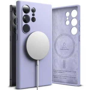 Kryt RINGKE SILICONE MAGNETIC MAGSAFE GALAXY S24 ULTRA LAVENDER (8809961784002)