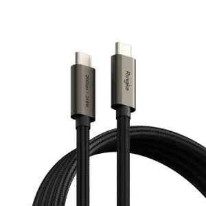 Kabel RINGKE USB 3.2 GEN 2X2 TYPE-C CABLE PD240W 200CM BLACK (8809961785078)