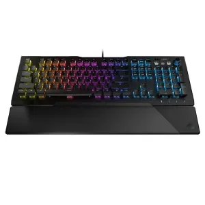 Roccat Vulcan 121 AIMO Gaming Keyboard, Red Titan Switch Speed RGB US Layout, Black