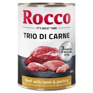 Rocco Classic Trio di Carne - 24 x 400 g - hovězí, jehněčí a drůbeží