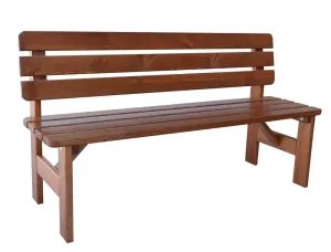 Tradgard Zahradní dřevěná lavice Viking 150 cm lakovaná R69941