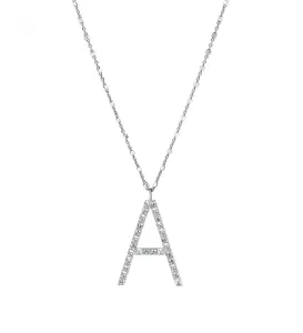 Rosato Stříbrný náhrdelník s přívěskem A Cubica RZCU01 (řetízek, přívěsek)