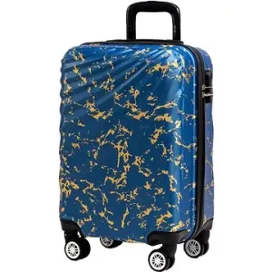 ROWEX Cestovní kufr Pulse žíhaný, modrá žíhaná