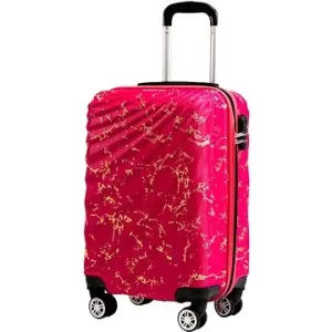 ROWEX Cestovní kufr Pulse žíhaný, růžová žíhaná