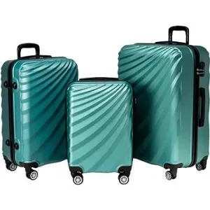 ROWEX Odolný cestovní kufr Pulse, mint, set 3 ks (40 l, 66 l, 109 l)