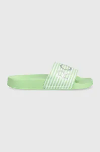 Dětské pantofle Roxy zelená barva #4820067