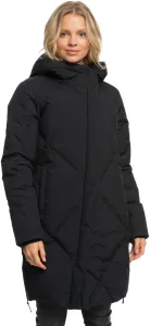 Péřová bunda Roxy dámská, černá barva, zimní