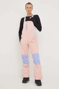Snowboardové kalhoty Roxy Chloe Kim růžová barva